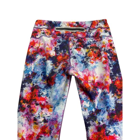 Athleta Hypersonic Sonar Cropped Leggings Size S Abstract Colorful - Picture 5 of 8